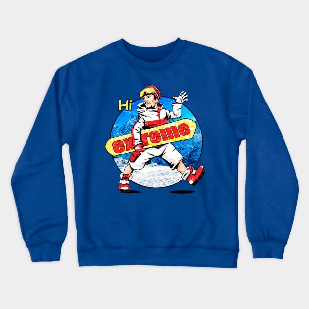 Snowboard Crewneck Sweatshirt by vanpaul54